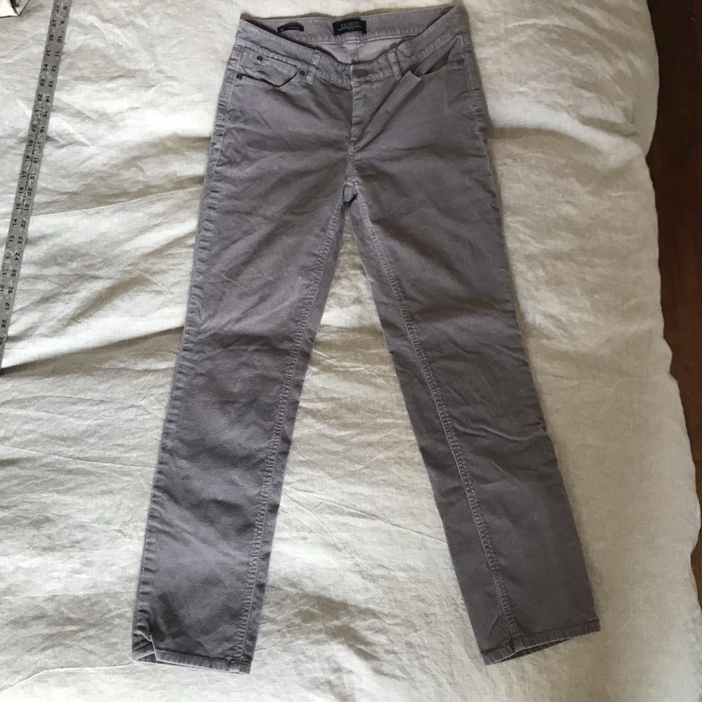 Gray Corduroys Talbots 4 Petite